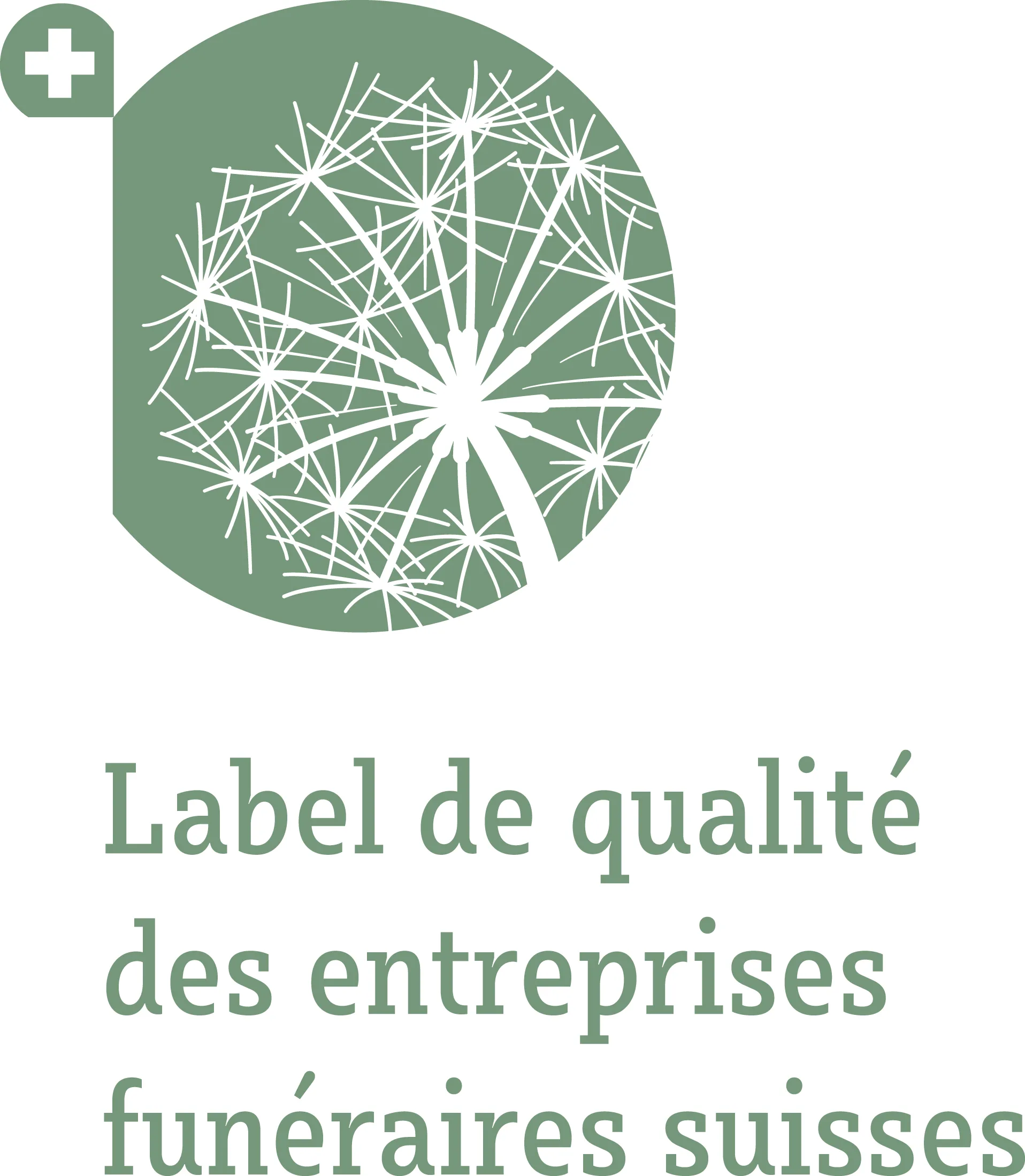 Schweiz. Verband der Bestattungsdienste Le logo du label de qualité des entreprises furnaiers suisse.